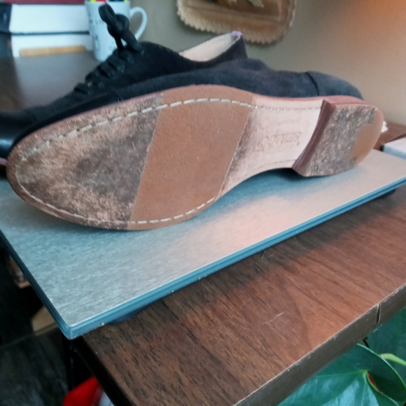 Sebago Hutton Black Suede and Leather Flats - Picture 5 of 7